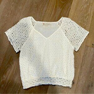 Frye X Anthropologie white top